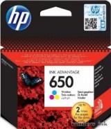 HP CZ102A Tintapatron Színes (HP 650) (Eredeti)